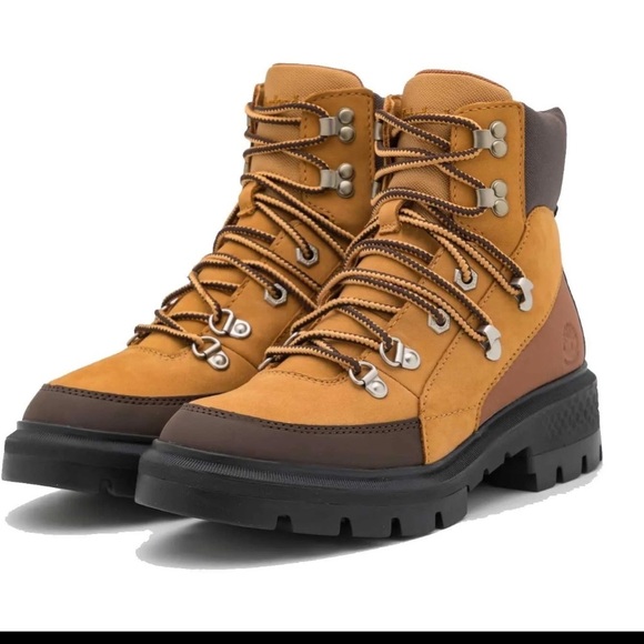Timberland Cortina Valley Lace Up Hiking Boots Wheat A5VB4 Wmns 8.5 MSRP $170 - Picture 2 of 9